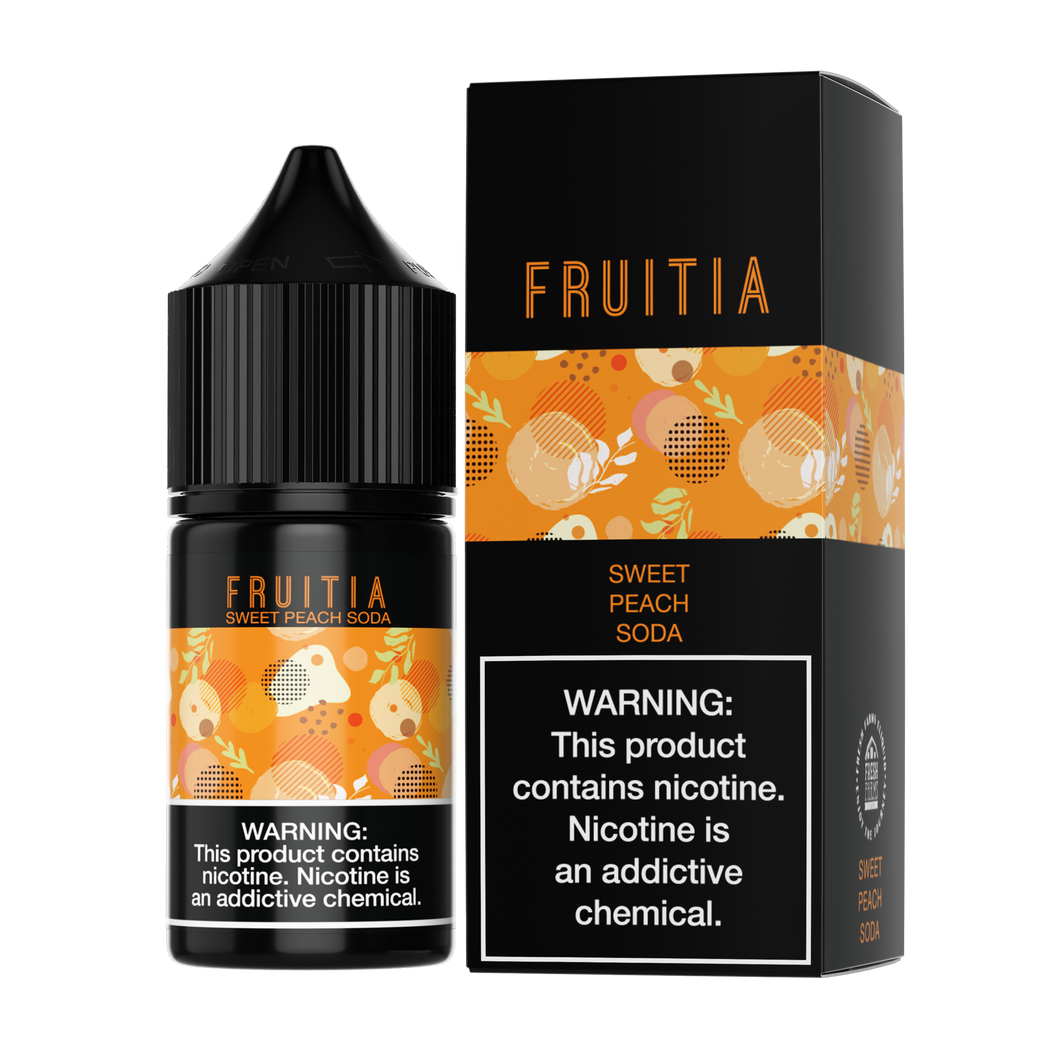 Fruitia Salt - Sweet Peach Soda - 30mL