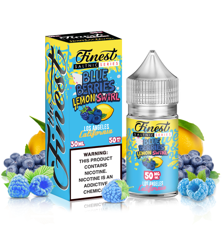 Finest Sweet & Sour Salt - Blue Berries Lemon Swirl - 30mL